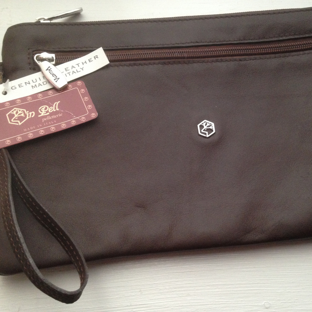 In Pell Pellettier Brown Leather Purse